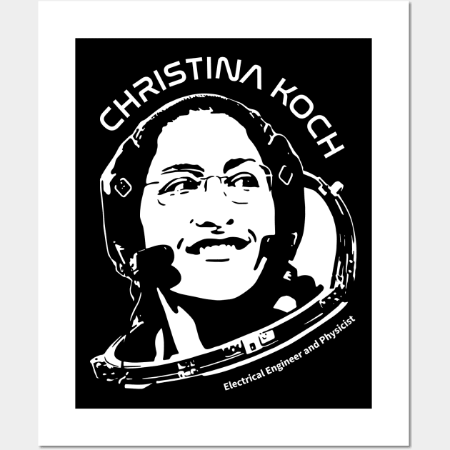 Women in Space: Christina Koch Wall Art by photon_illustration